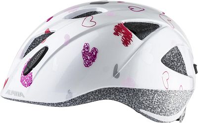 Превью Велошлем детские Шлем велосипедный ALPINA Ximo White Hearts Gloss